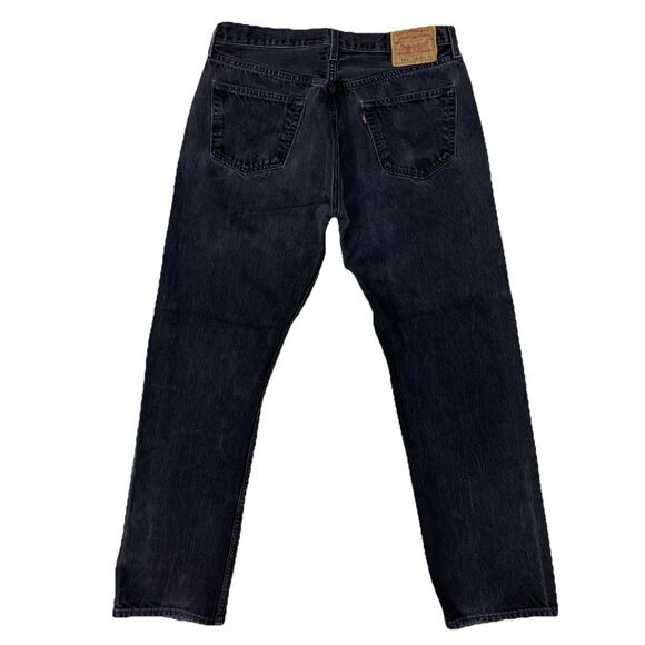 Levi’s 501 Black Jeans W36 L32 (33x30) Guatemala Button Fly Vintage - Picture 1 of 13